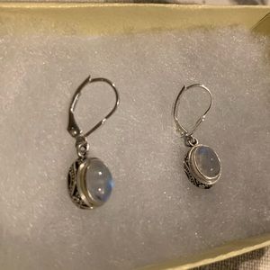 Moonstone dangle earrings
